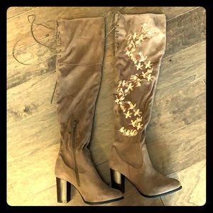 Never worn knee high boots